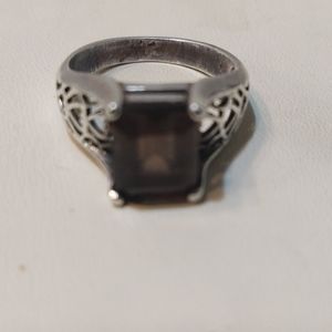 Smokey Quartz Sterling Silver Ring
